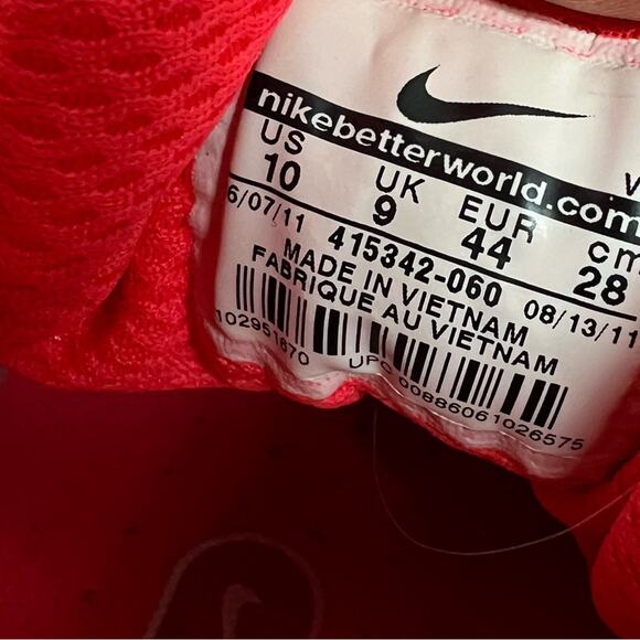 RARE NOS Nike ACG Lunar Macleay Anthracite/Solar Red Shoes Men’s Size 10 NWOB main image 5